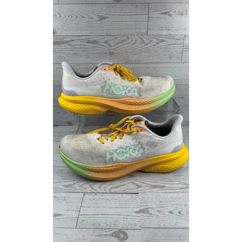 Hoka One One Mach 6 1147810-ETST White 11B Womens Athletic Running Shoes #318